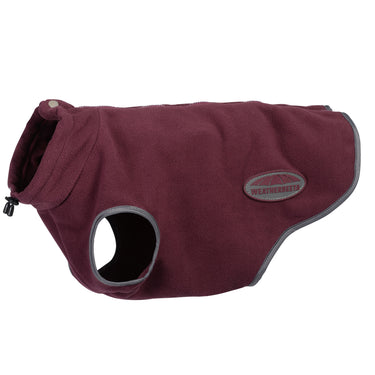 Buy Weatherbeeta Comfitec Maroon/Grey Fleece Zip Dog Coat | Online for Canine