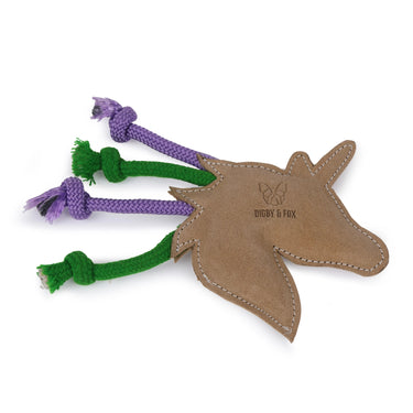 Buy Digby & Fox Leather Unicorn Toy-One Size| Online for Canine