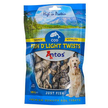 Buy Antos Fish D'Light Cod Twists | Online for Canine