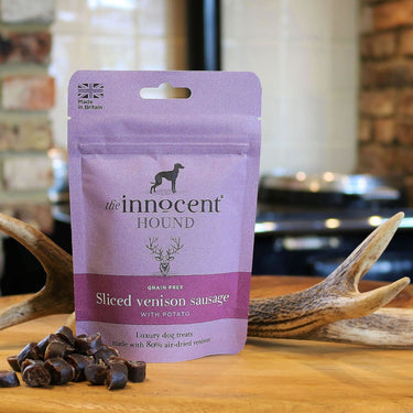Buy The Innocent Hound Sliced Venison Sausage With Potato Treats | Online for Canine
