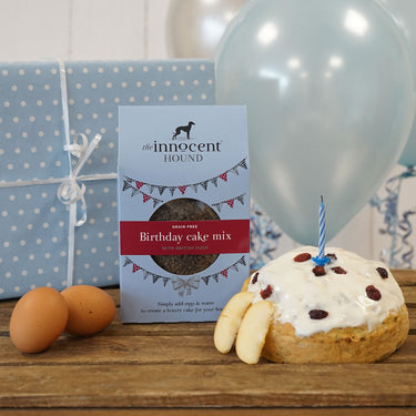 Buy The Innocent Hound Birthday Cake Mix With British Duck | Online for Canine