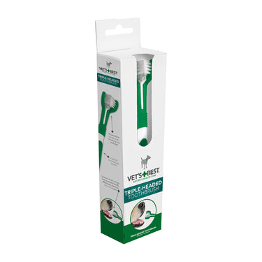 Buy Vets Best Triple Headed Toothbrush For Dogs | Online for Canine