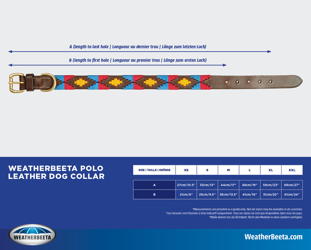 Weatherbeeta Polo Leather Dog Collar | Online for Canine