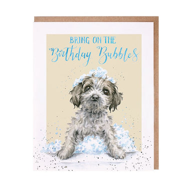Buy Wrendale 'Birthday Bubbles' Puppy Birthday Card| Online for Canine